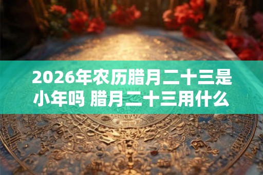 2026年农历腊月二十三是小年吗 腊月二十三用什么祭灶