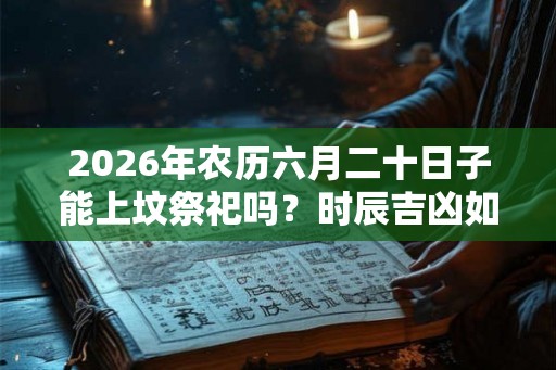 2026年农历六月二十日子能上坟祭祀吗？时辰吉凶如何？