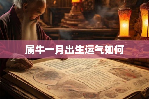 属牛一月出生运气如何