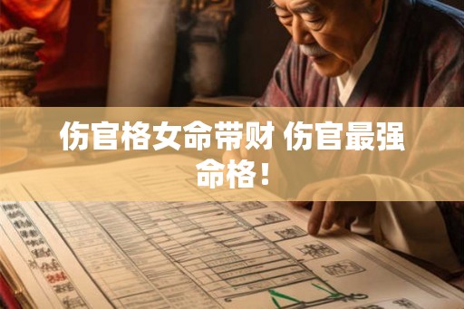 伤官格女命带财 伤官最强命格！