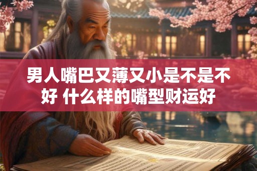 男人嘴巴又薄又小是不是不好 什么样的嘴型财运好