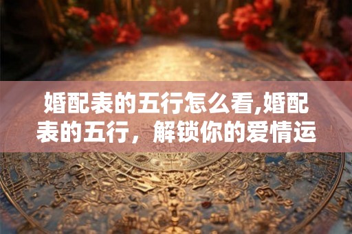 婚配表的五行怎么看,婚配表的五行，解锁你的爱情运势！