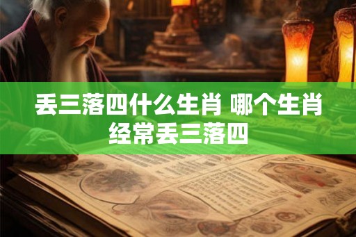 丢三落四什么生肖 哪个生肖经常丢三落四