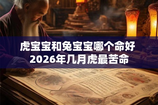 虎宝宝和兔宝宝哪个命好 2026年几月虎最苦命