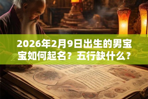 2026年2月9日出生的男宝宝如何起名？五行缺什么？