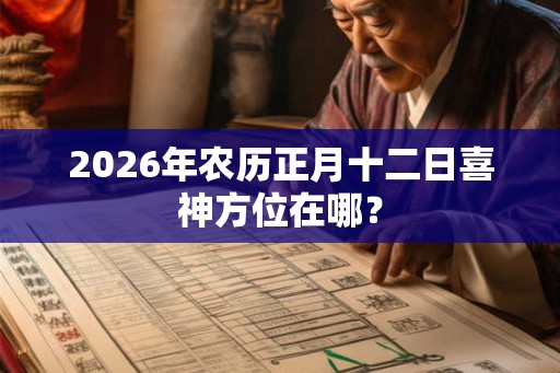 2026年农历正月十二日喜神方位在哪？