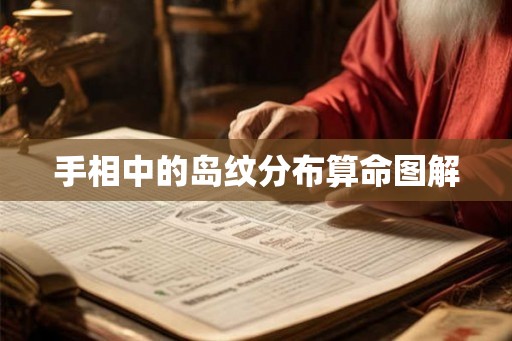 手相中的岛纹分布算命图解