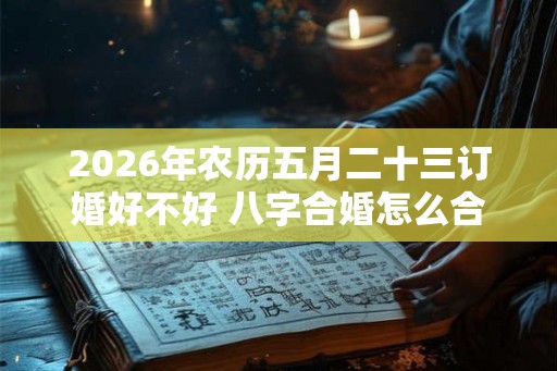 2026年农历五月二十三订婚好不好 八字合婚怎么合