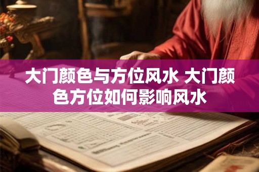 大门颜色与方位风水 大门颜色方位如何影响风水 大门颜色与方位风水 大门颜色方位如何影响风水