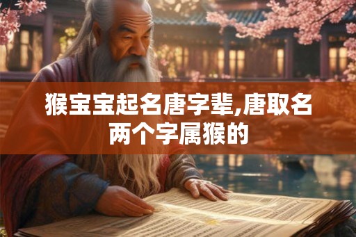 猴宝宝起名唐字辈,唐取名两个字属猴的