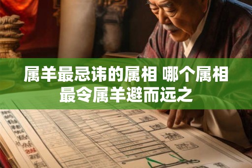 属羊最忌讳的属相 哪个属相最令属羊避而远之