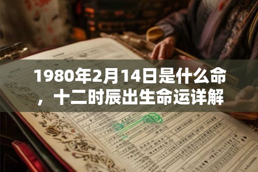 1980年2月14日是什么命，十二时辰出生命运详解