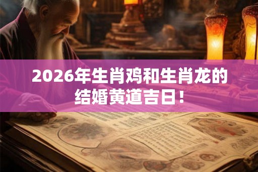 2026年生肖鸡和生肖龙的结婚黄道吉日！