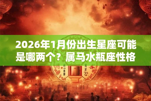 2026年1月份出生星座可能是哪两个？属马水瓶座性格