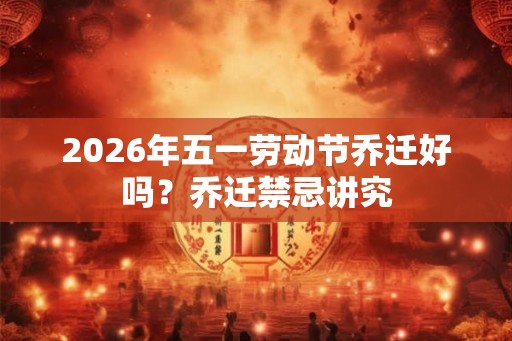 2026年五一劳动节乔迁好吗？乔迁禁忌讲究