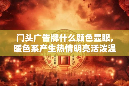 门头广告牌什么颜色显眼,暖色系产生热情明亮活泼温暖