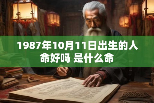 1987年10月11日出生的人命好吗 是什么命