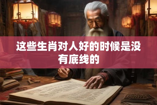 这些生肖对人好的时候是没有底线的 这些生肖对人好的时候是没有底线的