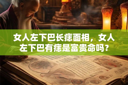 女人左下巴长痣面相，女人左下巴有痣是富贵命吗？