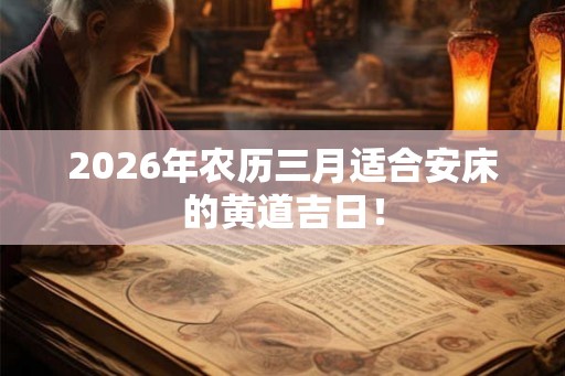 2026年农历三月适合安床的黄道吉日！