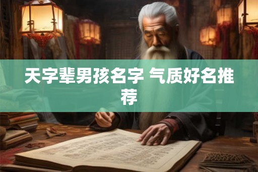 天字辈男孩名字 气质好名推荐 天字辈男孩名字 气质好名推荐