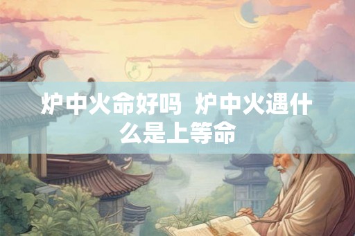 炉中火命好吗  炉中火遇什么是上等命