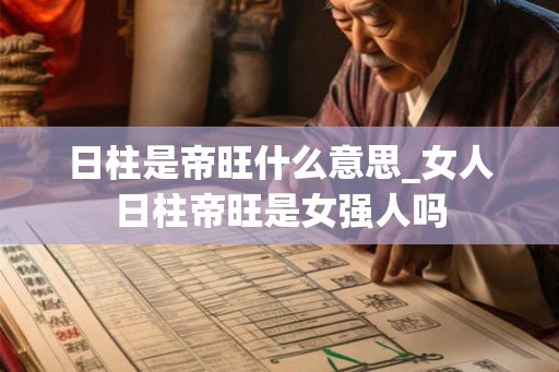 日柱是帝旺什么意思_女人日柱帝旺是女强人吗