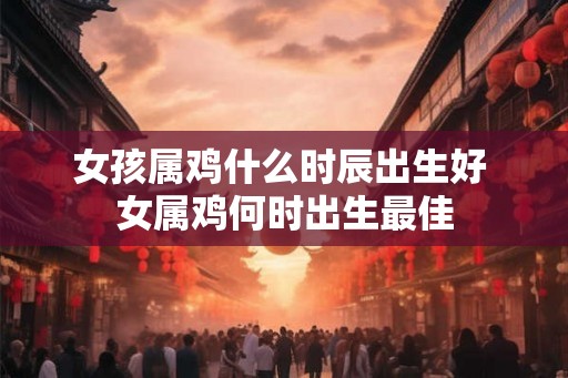 女孩属鸡什么时辰出生好 女属鸡何时出生最佳