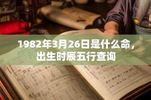 1982年3月26日是什么命，出生时辰五行查询