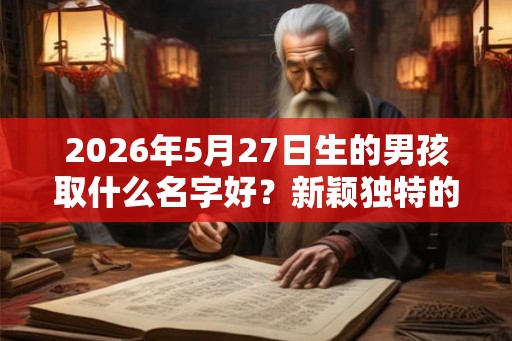 2026年5月27日生的男孩取什么名字好？新颖独特的男宝宝名字