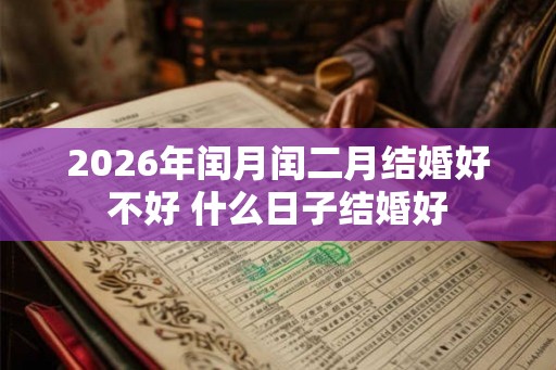 2026年闰月闰二月结婚好不好 什么日子结婚好