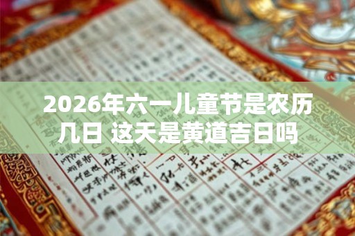 2026年六一儿童节是农历几日 这天是黄道吉日吗