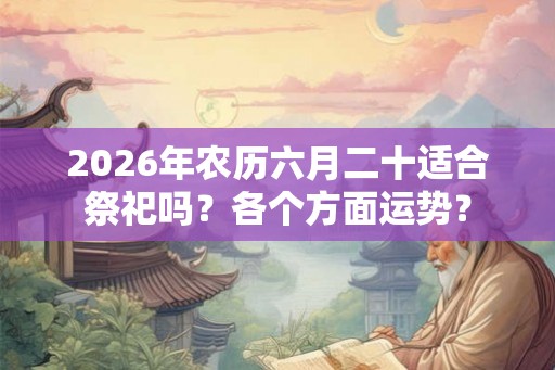 2026年农历六月二十适合祭祀吗？各个方面运势？