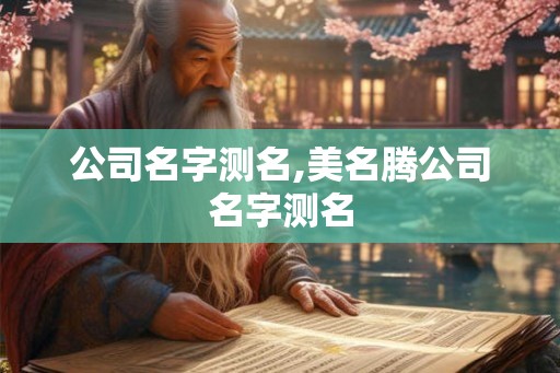 公司名字测名,美名腾公司名字测名