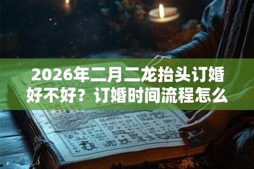 2026年二月二龙抬头订婚好不好？订婚时间流程怎么确定？