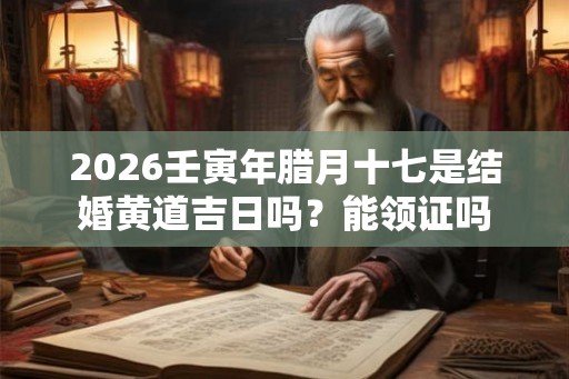 2026壬寅年腊月十七是结婚黄道吉日吗？能领证吗