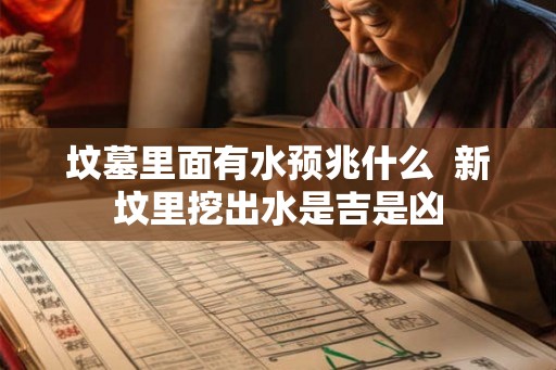坟墓里面有水预兆什么  新坟里挖出水是吉是凶