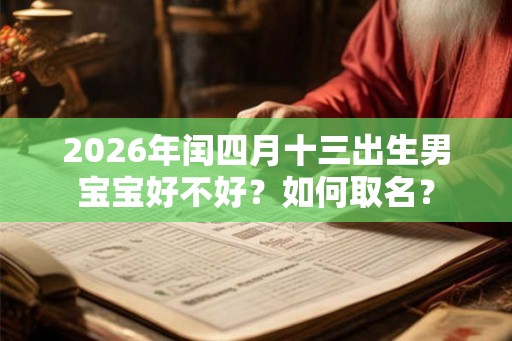 2026年闰四月十三出生男宝宝好不好？如何取名？