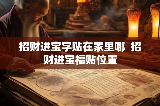 招财进宝字贴在家里哪 招财进宝福贴位置 招财进宝字贴在家里哪 招财进宝福贴位置