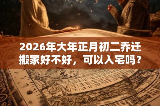 2026年大年正月初二乔迁搬家好不好,可以入宅吗? 2026年大年正月初二乔迁搬家好不好,可以入宅吗?