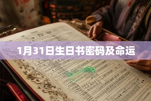 1月31日生日书密码及命运