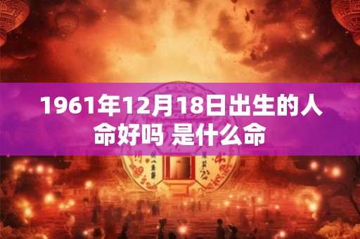 1961年12月18日出生的人命好吗 是什么命 1961年12月18日出生的人命好吗 是什么命