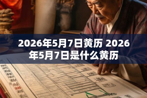 2026年5月7日黄历 2026年5月7日是什么黄历