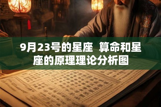 9月23号的星座 算命和星座的原理理论分析图 9月23号的星座 算命和星座的原理理论分析图