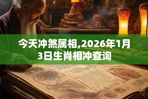 今天冲煞属相,2026年1月3日生肖相冲查询