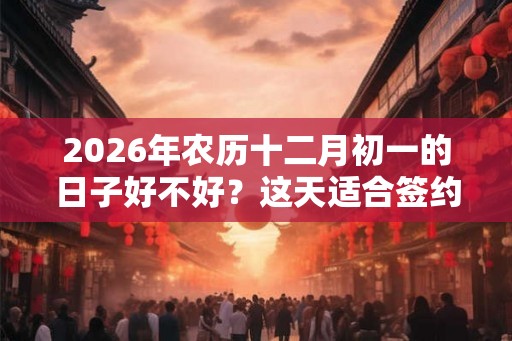 2026年农历十二月初一的日子好不好？这天适合签约吗？