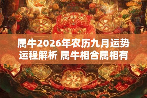 属牛2026年农历九月运势运程解析 属牛相合属相有哪些