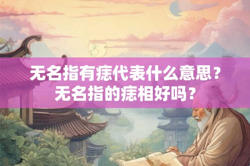 无名指有痣代表什么意思？无名指的痣相好吗？