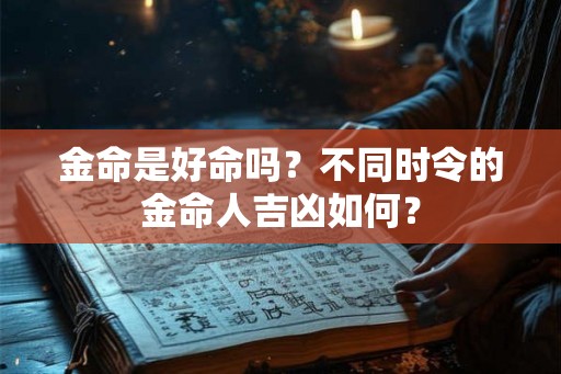 金命是好命吗?不同时令的金命人吉凶如何? 金命是好命吗?不同时令的金命人吉凶如何?