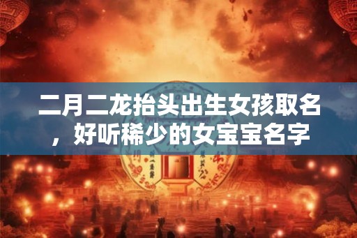 二月二龙抬头出生女孩取名，好听稀少的女宝宝名字